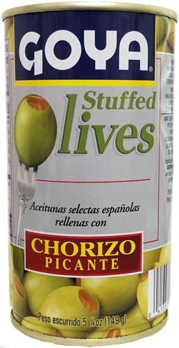 Goya Olives Stuffed with Spicy Chorizo 5.25 oz